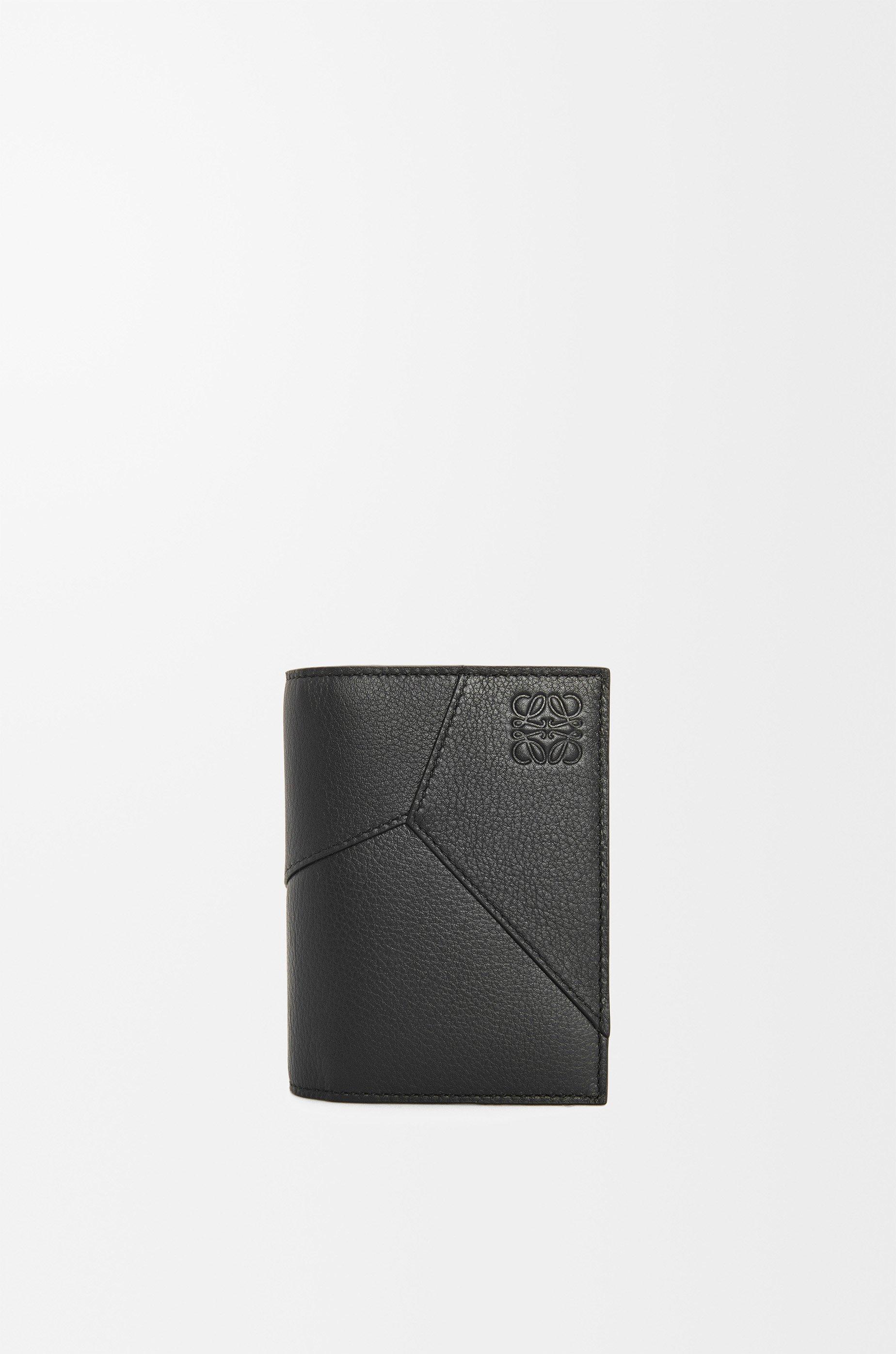 Puzzle bifold cardholder in classic calfskin by LOEWE
