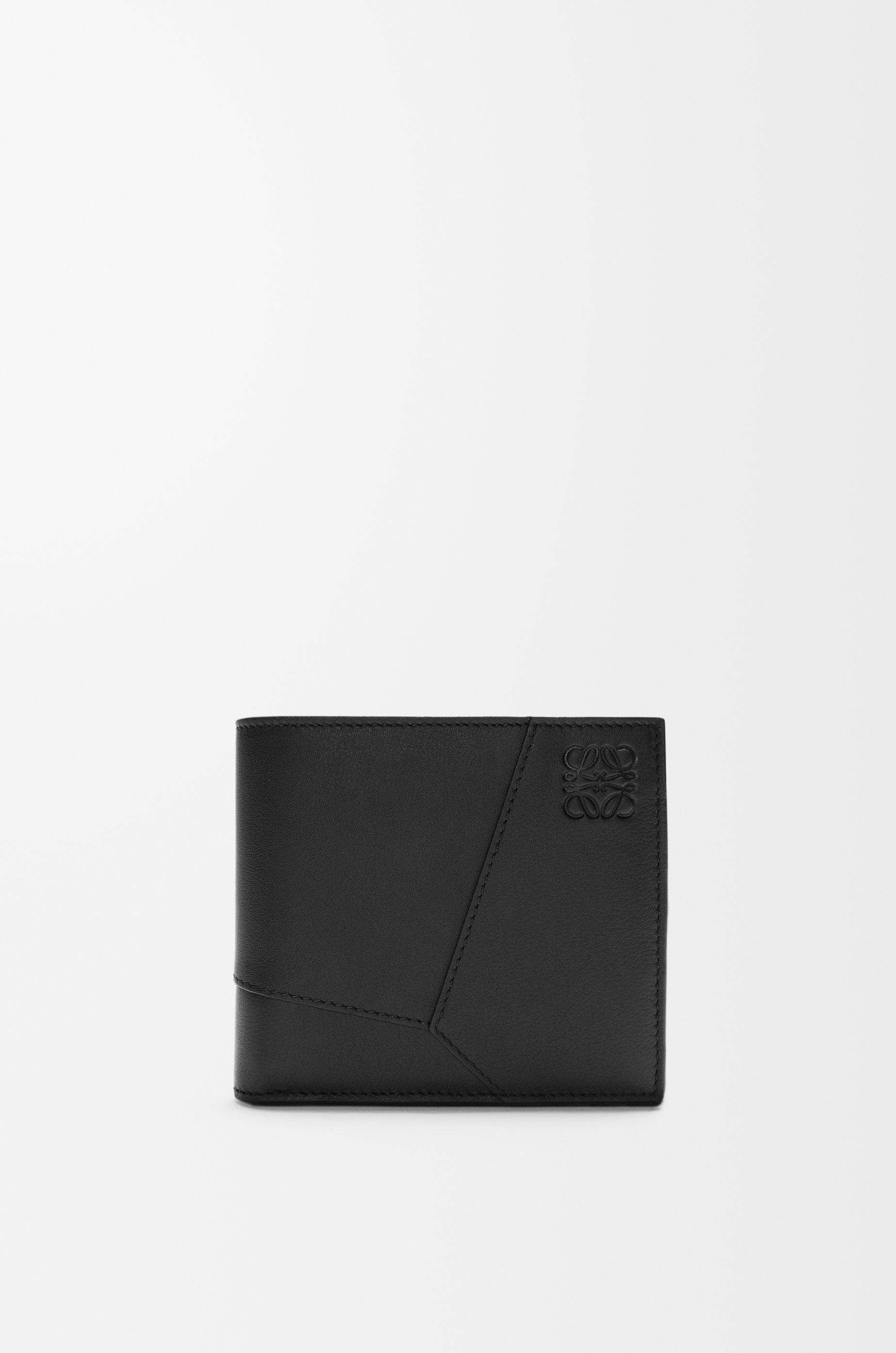 Puzzle bifold coin wallet in classic calfskin by LOEWE