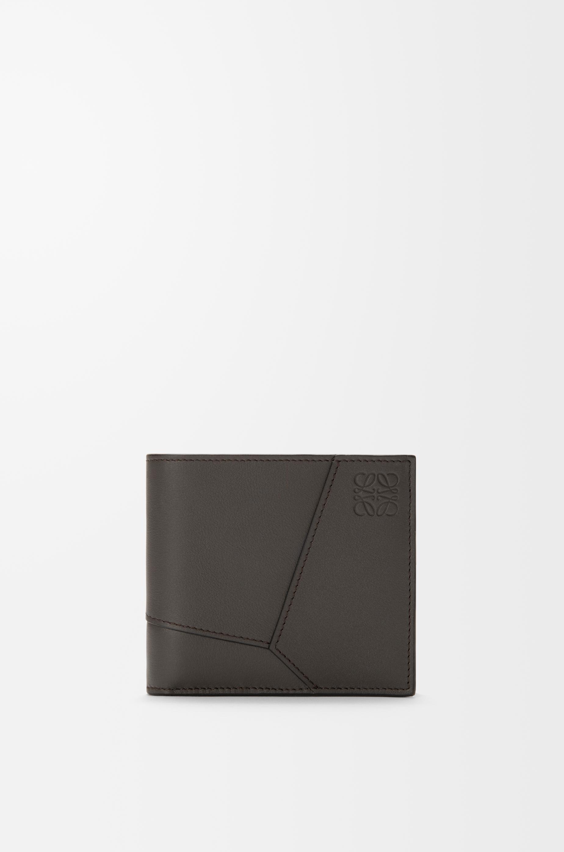 Puzzle bifold wallet in classic calfskin by LOEWE