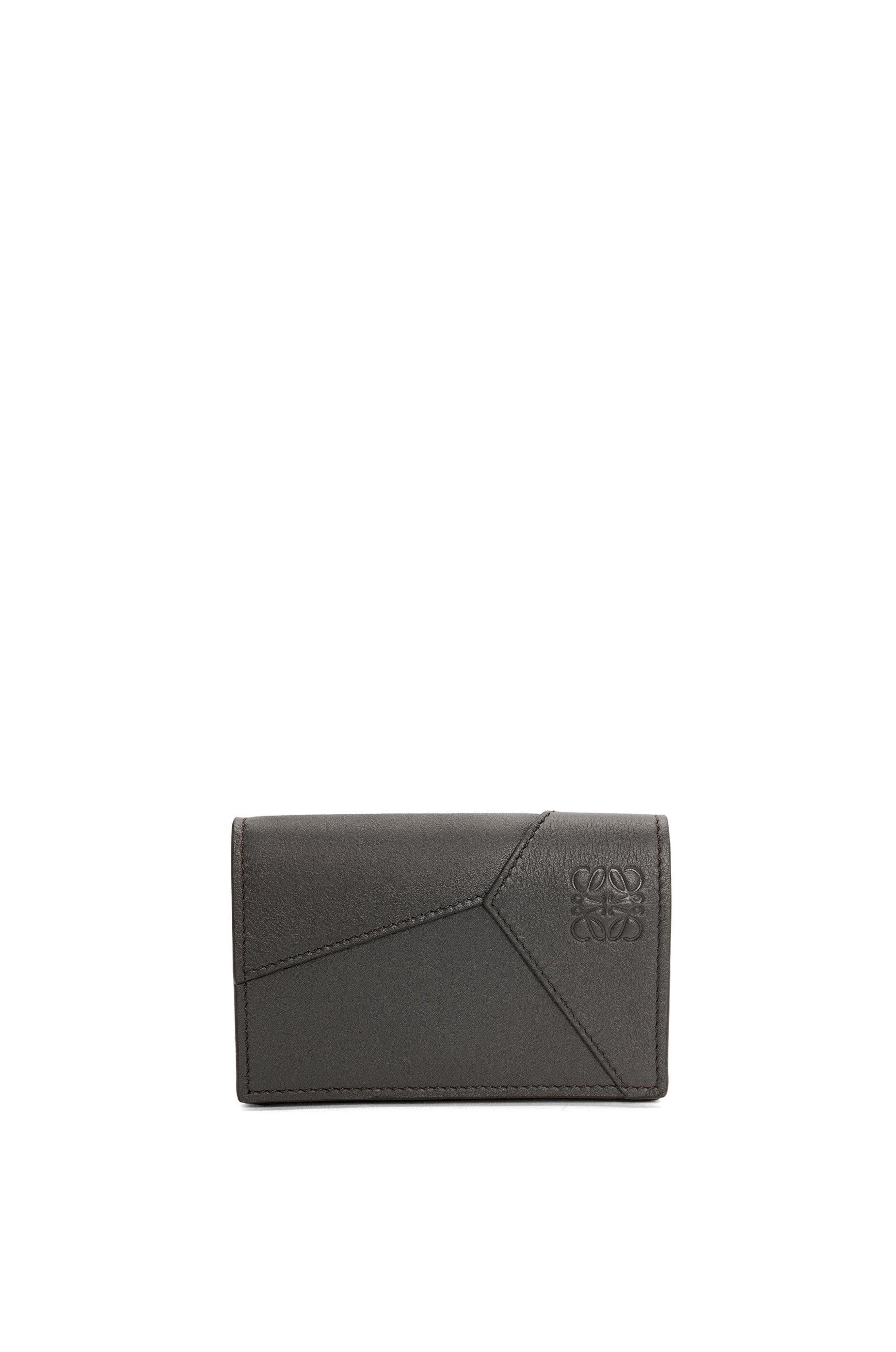 Puzzle business cardholder in classic calfskin by LOEWE