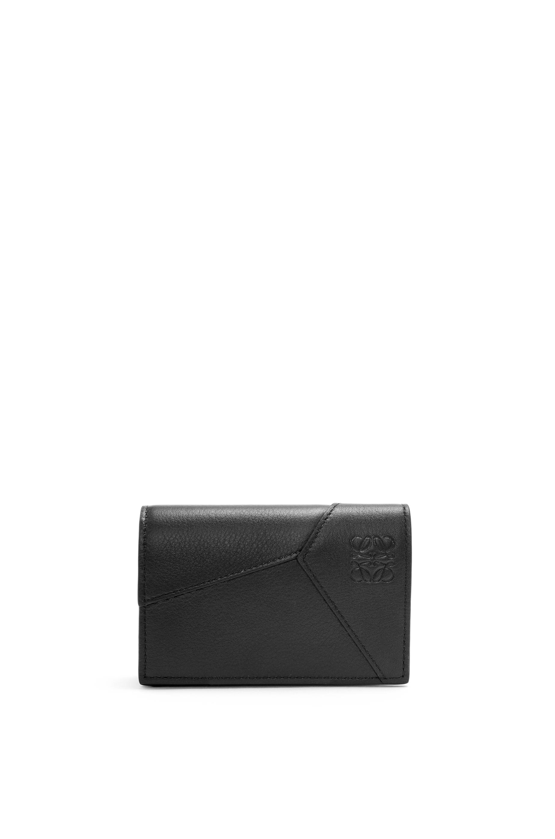 Puzzle business cardholder in classic calfskin by LOEWE