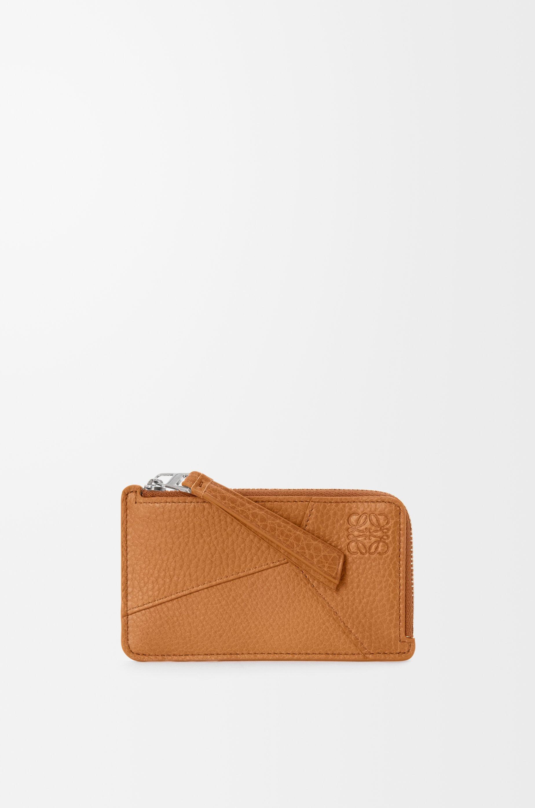 Puzzle coin cardholder in supple grained calfskin by LOEWE
