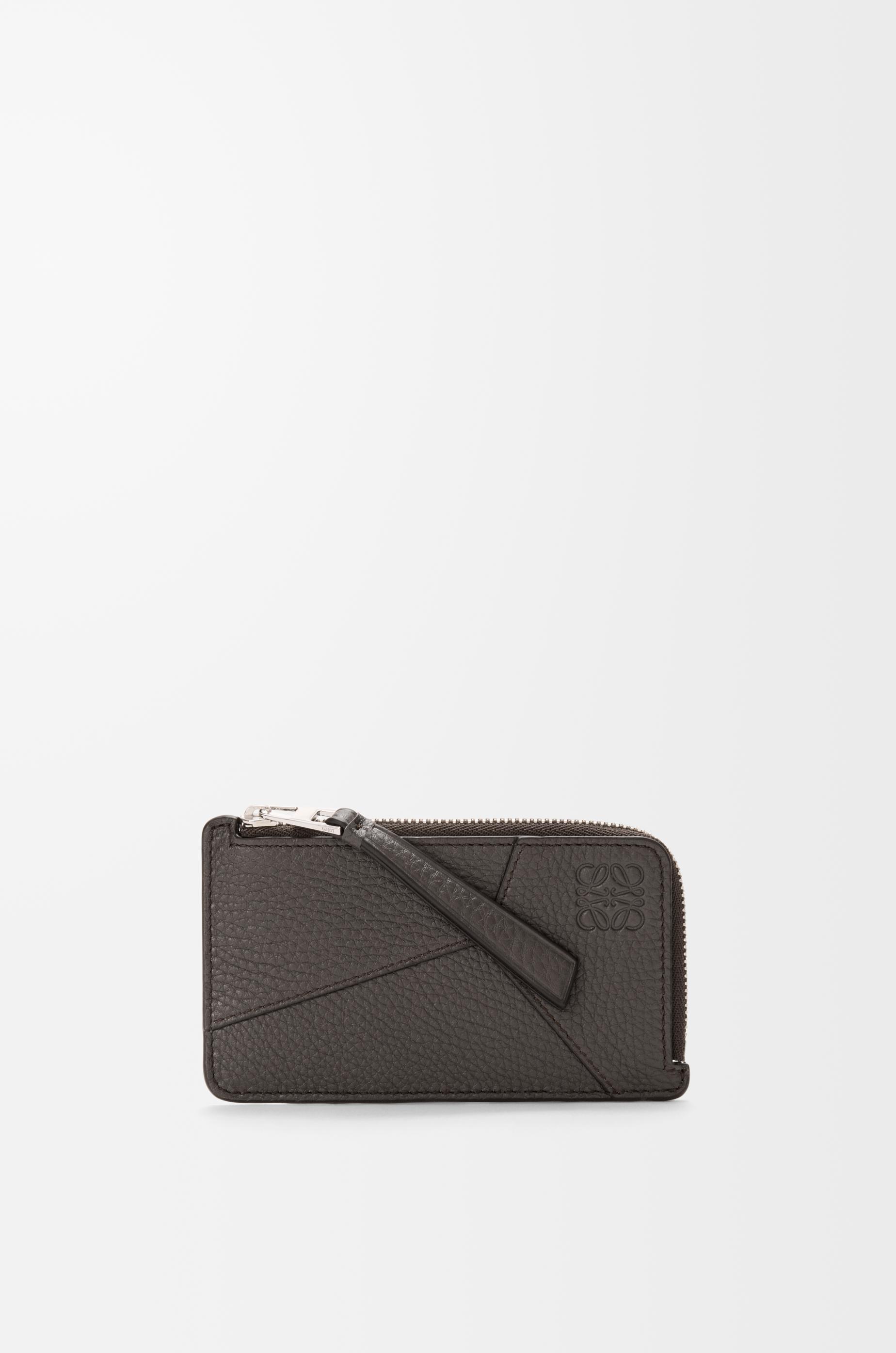 Puzzle coin cardholder in supple grained calfskin by LOEWE