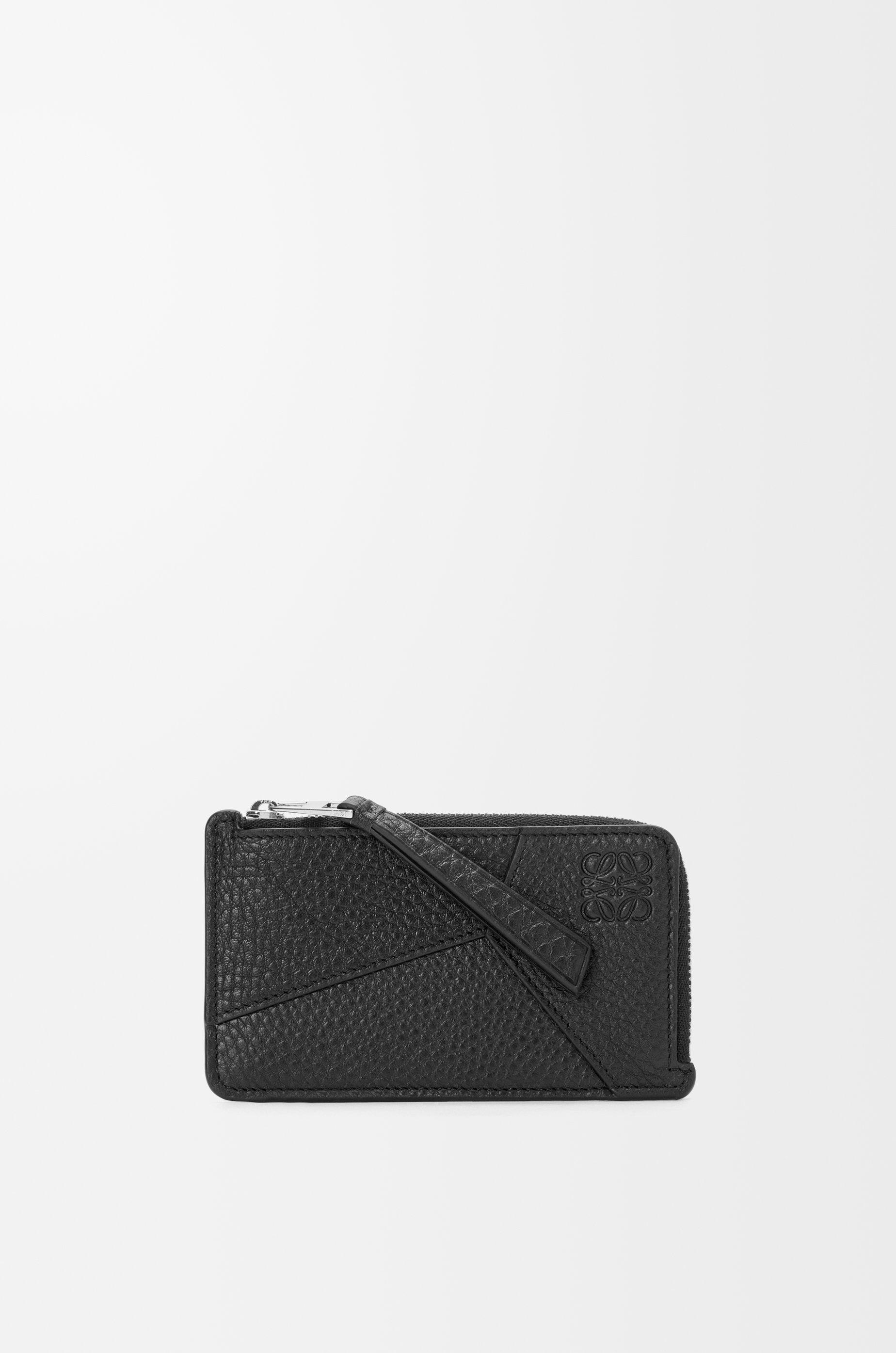 Puzzle coin cardholder in supple grained calfskin by LOEWE