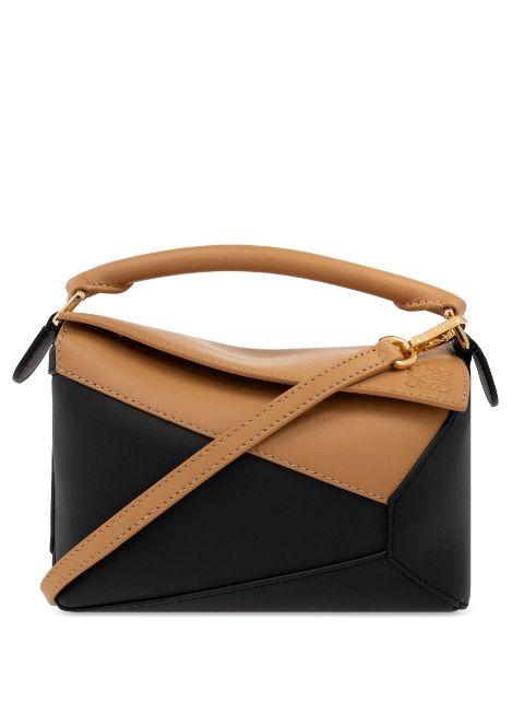 Puzzle contrasting tote bag by LOEWE