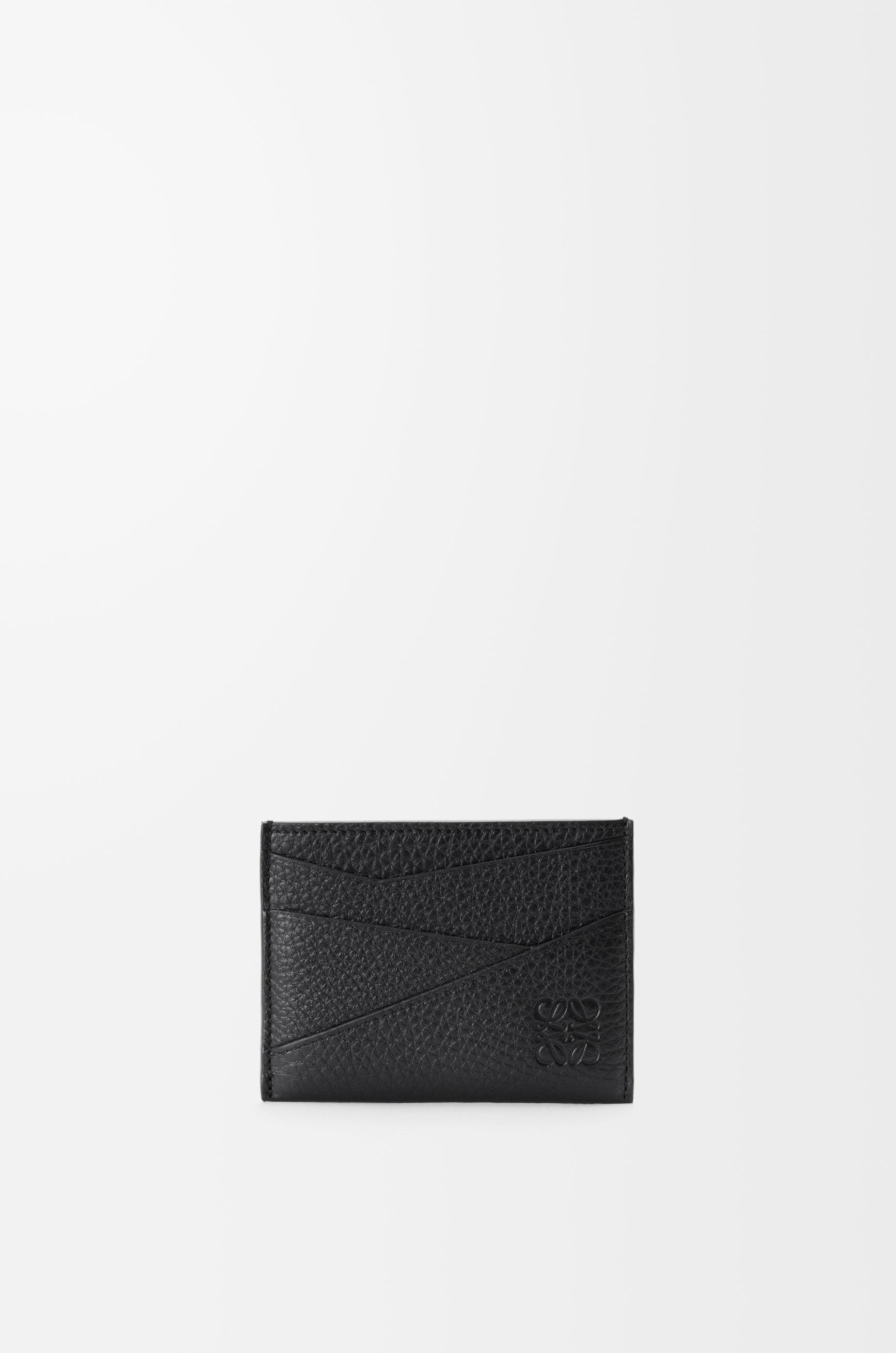 Puzzle plain cardholder in supple grained calfskin by LOEWE