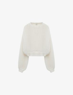 Relaxed-Fit Ribbed Wool-Blend Jumper by LOEWE