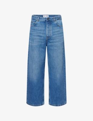 Relaxed-Fit Wide-Leg Denim Jeans by LOEWE