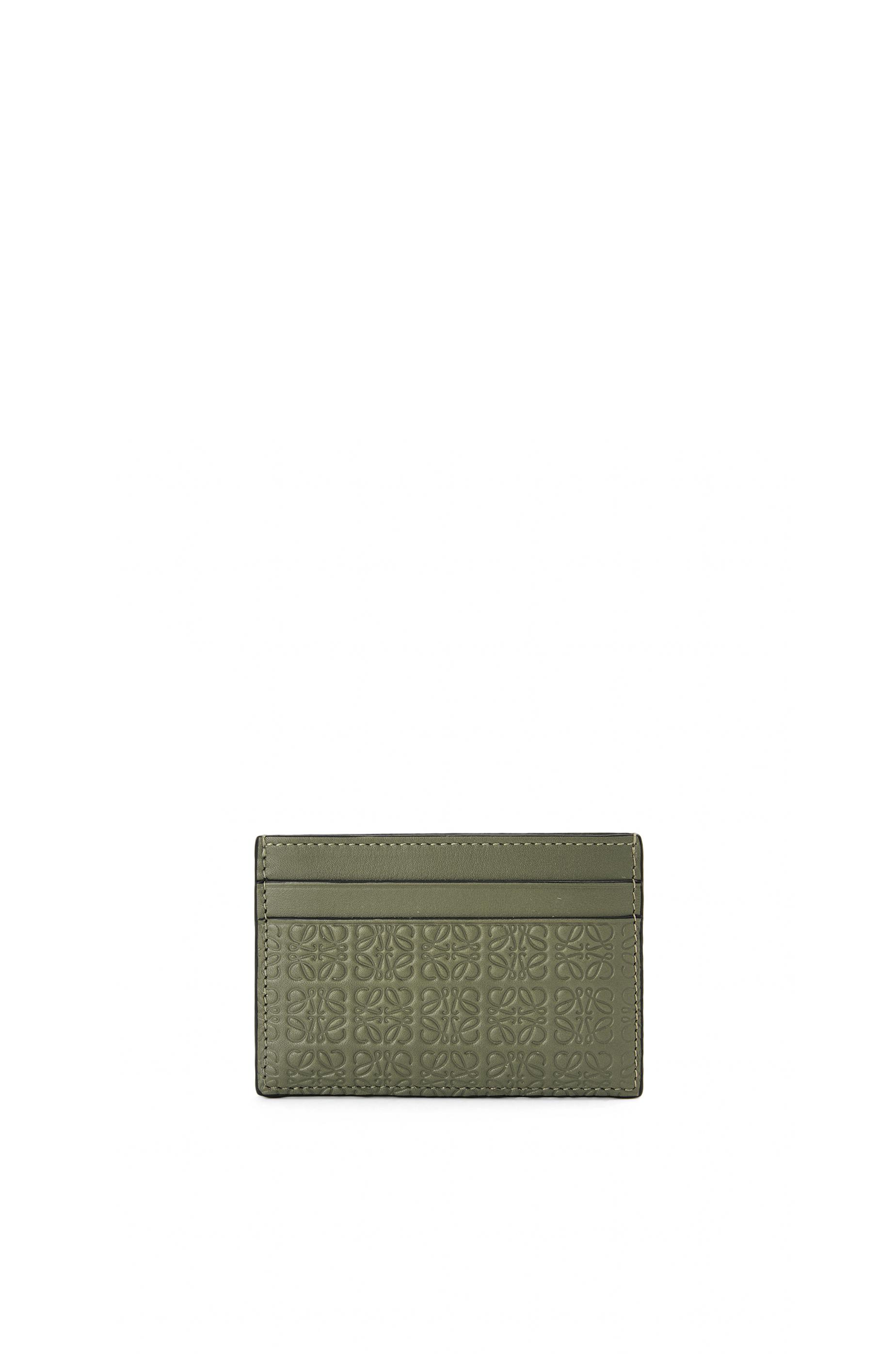 Repeat plain cardholder in embossed silk calfskin by LOEWE