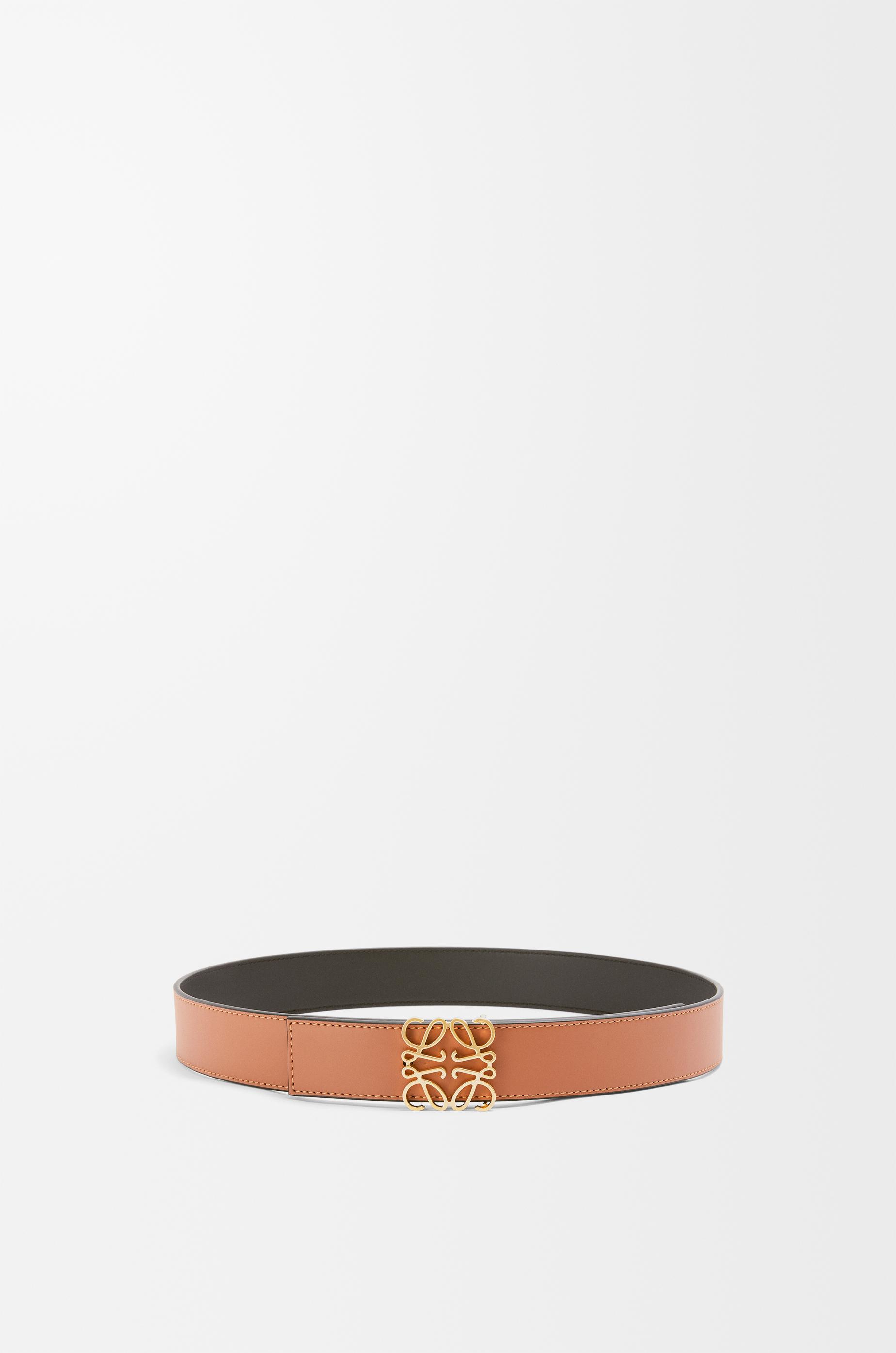 Reversible Anagram belt in smooth calfskin by LOEWE