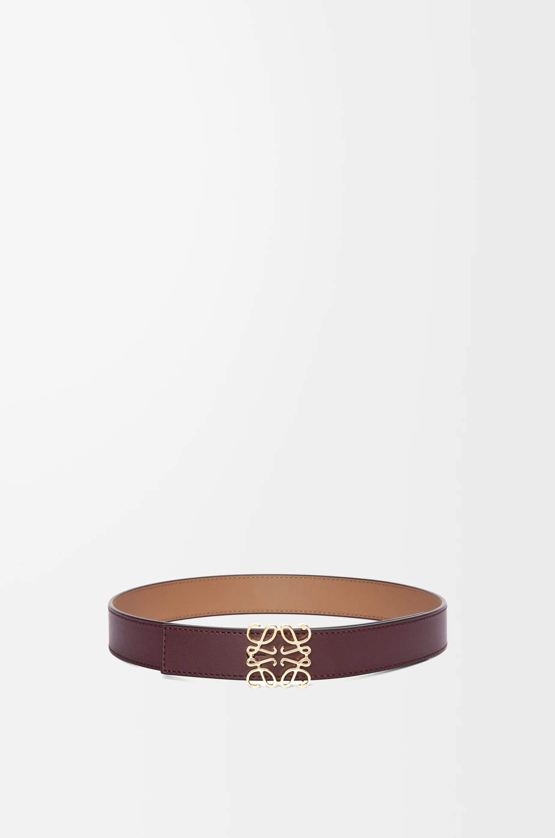 Reversible Anagram belt in smooth calfskin by LOEWE