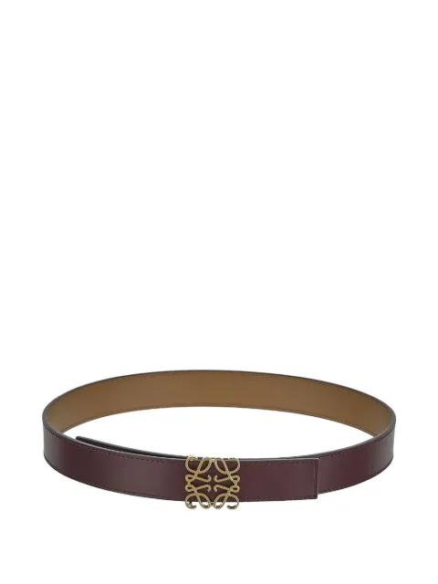 Reversible anagram buckled belt by LOEWE
