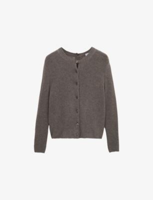 Ribbed Long-Sleeve Cashmere Blend Cardigan by LOEWE