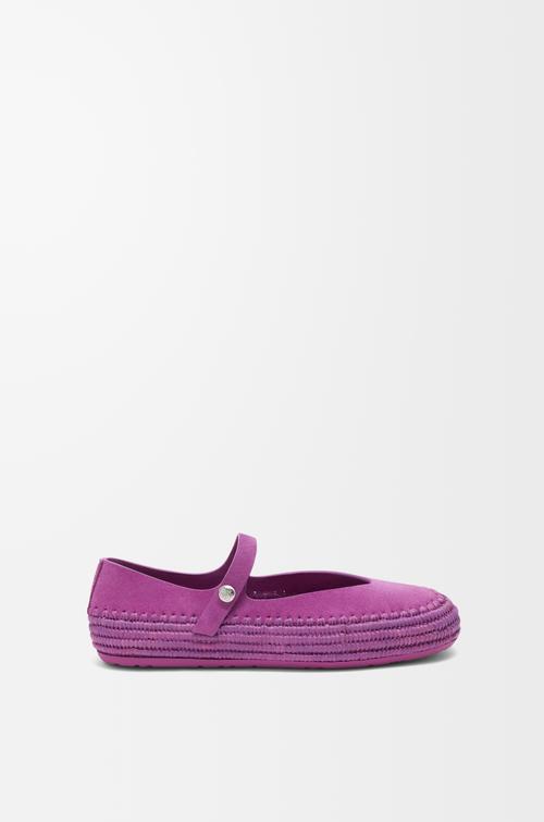 Rio Mary-Jane in suede and raffia by LOEWE