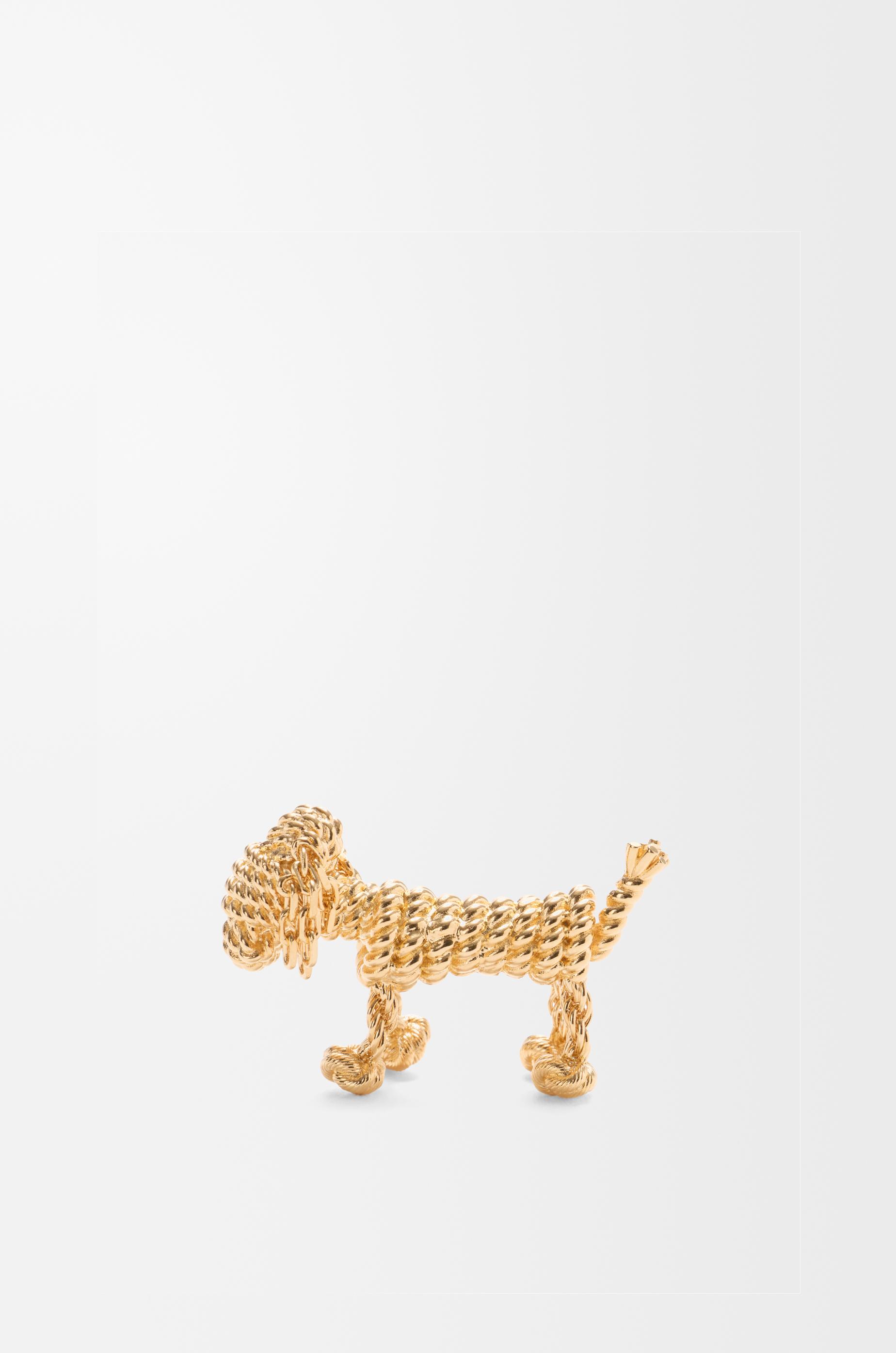 Sausage dog brooch by LOEWE