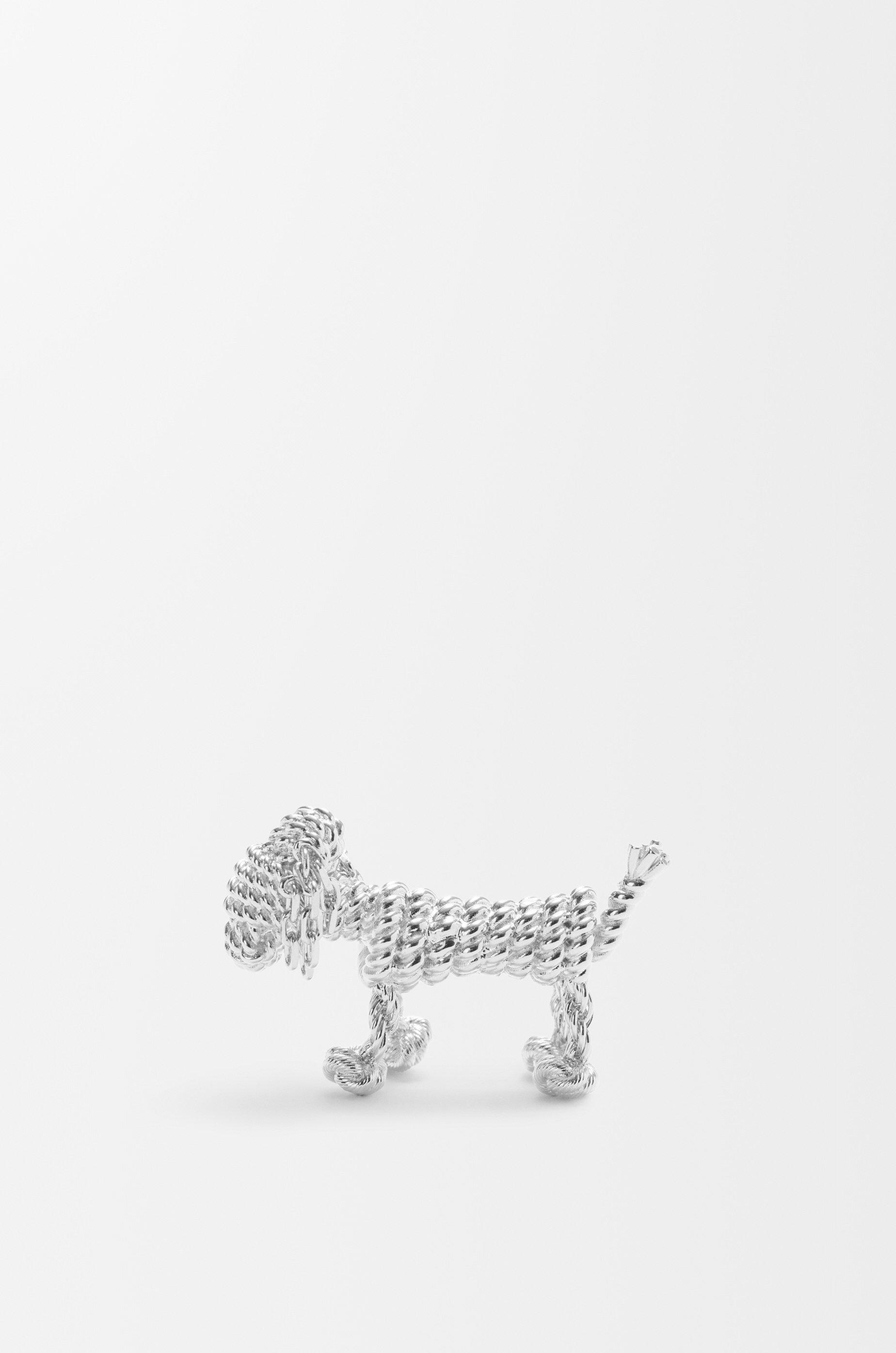 Sausage dog brooch by LOEWE