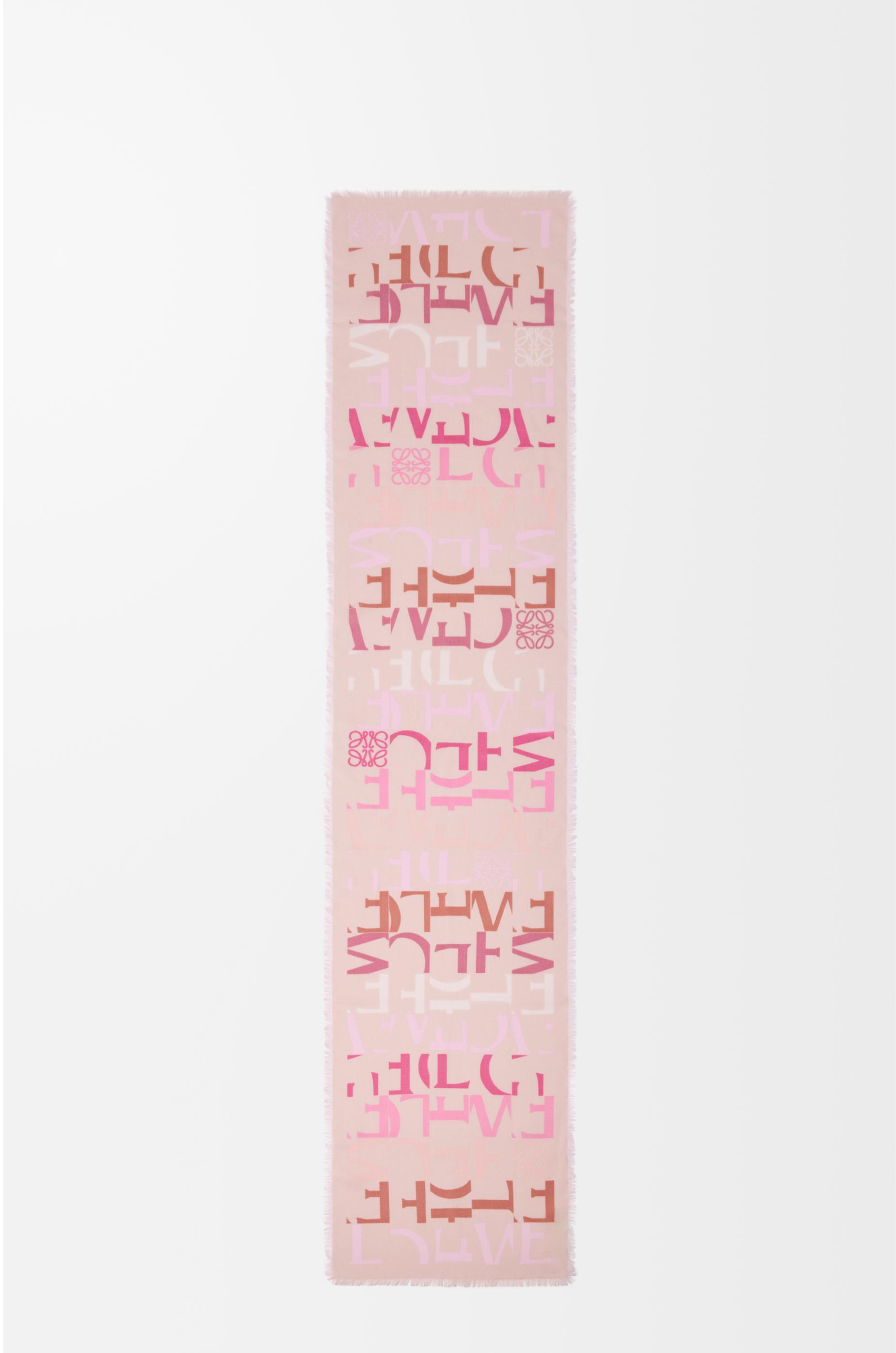 Scarf in wool, silk and cashmere blend by LOEWE