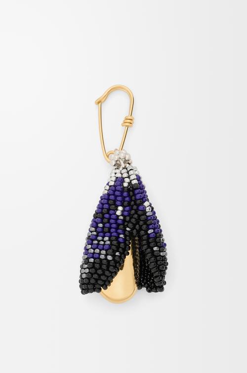 Shell brooch in sterling silver and beads by LOEWE