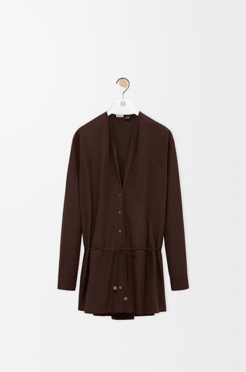Shirt dress in cotton by LOEWE