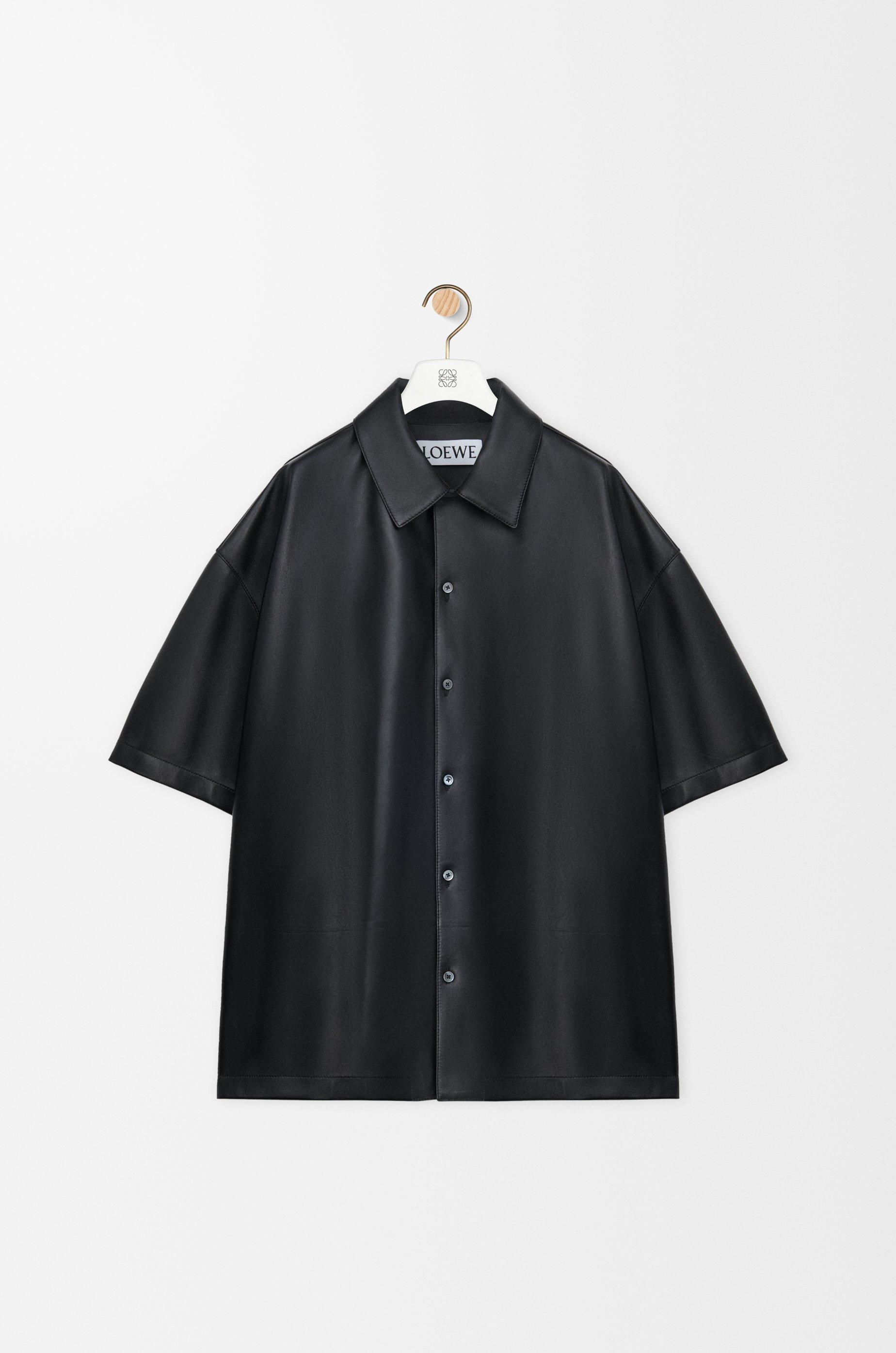 Short sleeve shirt in nappa lambskin by LOEWE