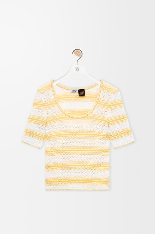 Short sleeve sweater in cotton blend by LOEWE