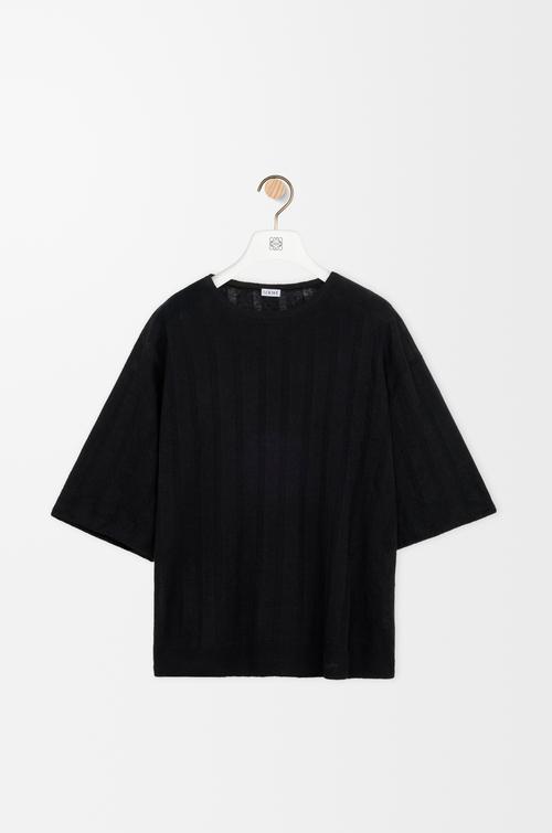 Short sleeve top in linen by LOEWE