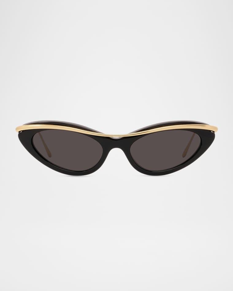 Signature Acetate & Metal Cat-Eye Sunglasses by LOEWE