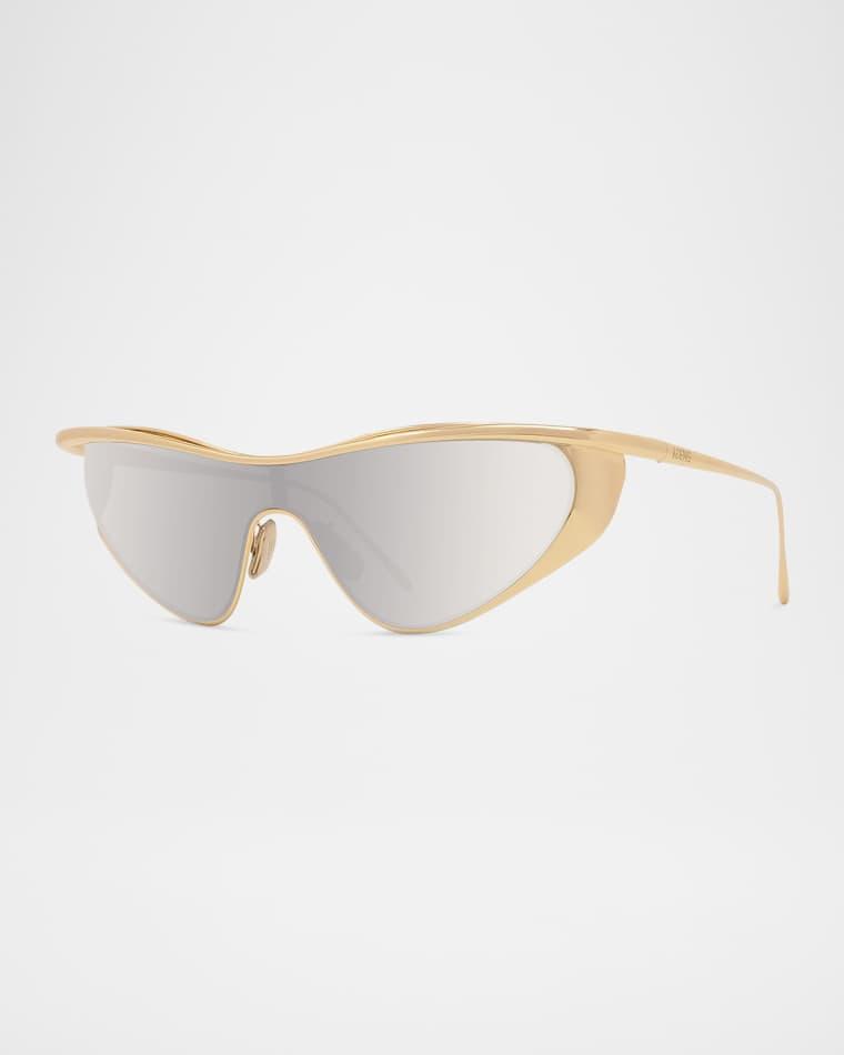 Signature Metal & Nylon Shield Sunglasses by LOEWE
