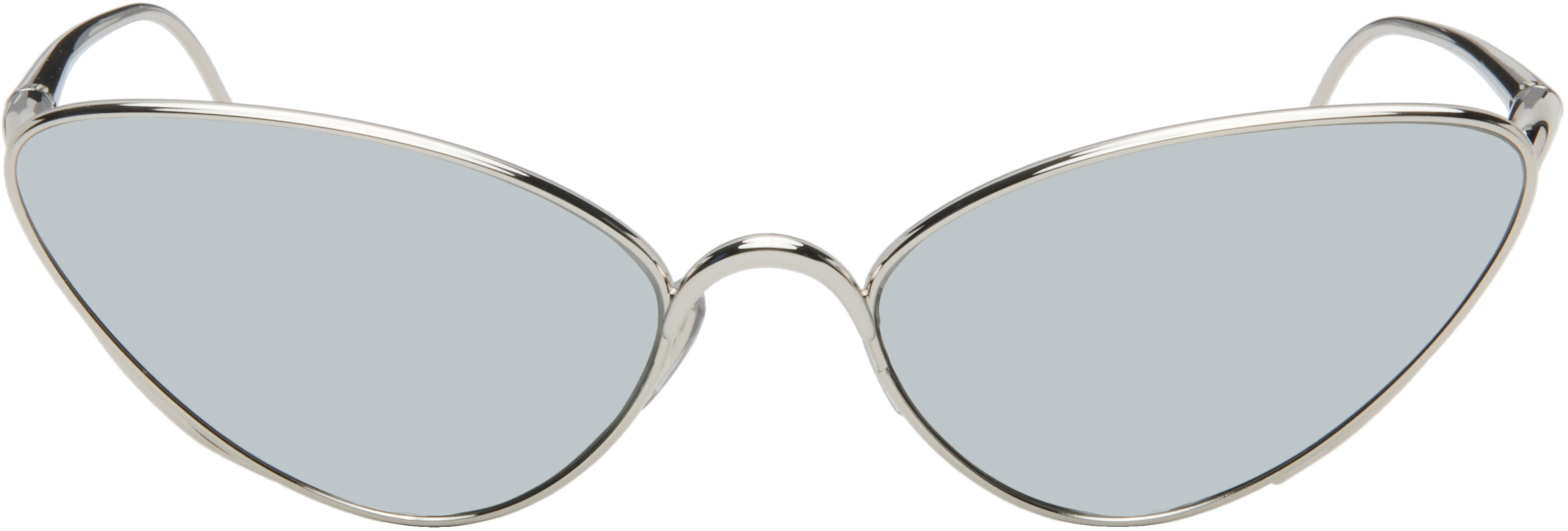 Silver Shooting Star Sunglasses by LOEWE