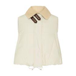 Sleeveless cotton-blend down jacket by LOEWE