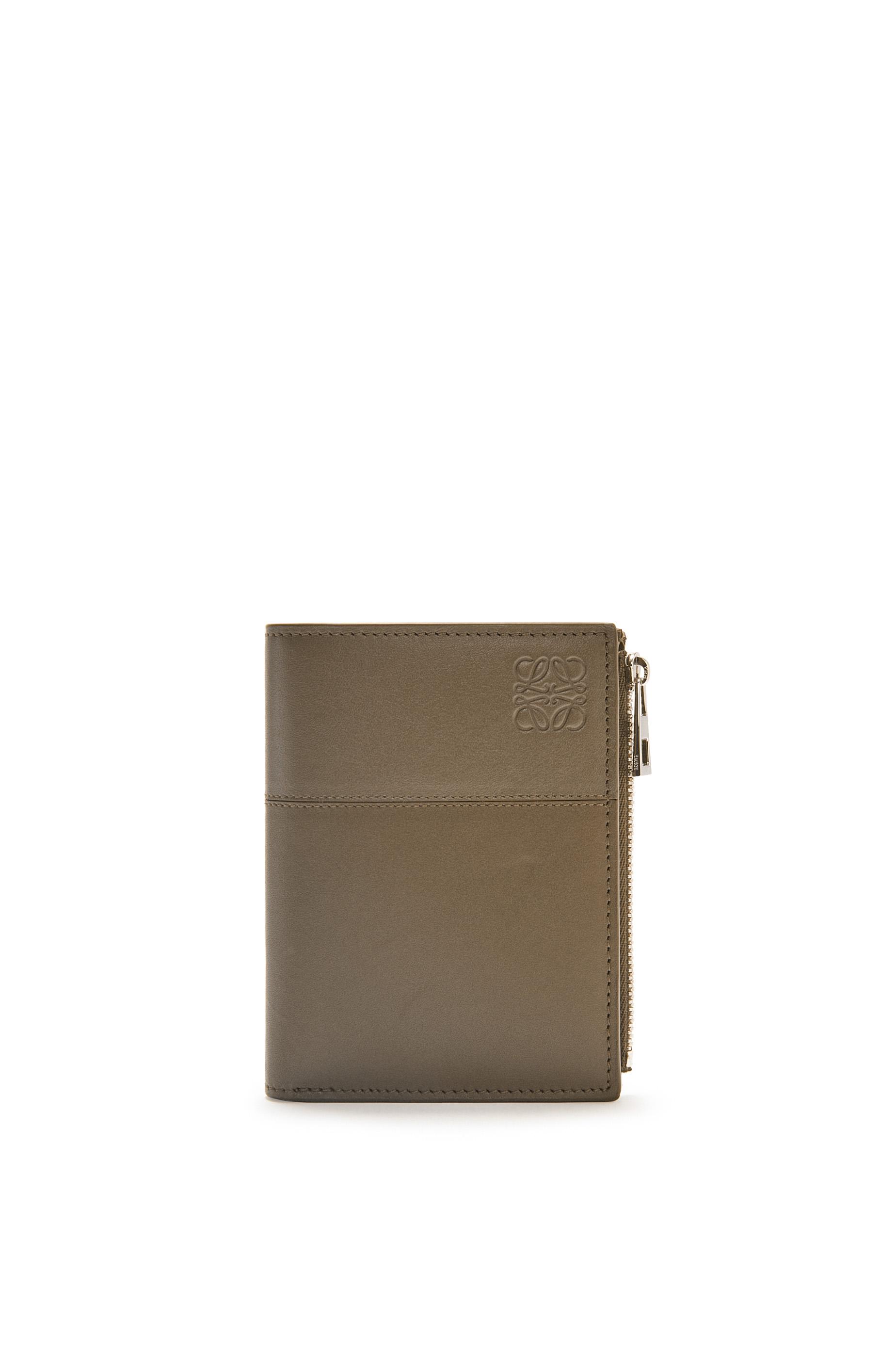 Slim compact wallet in shiny calfskin by LOEWE