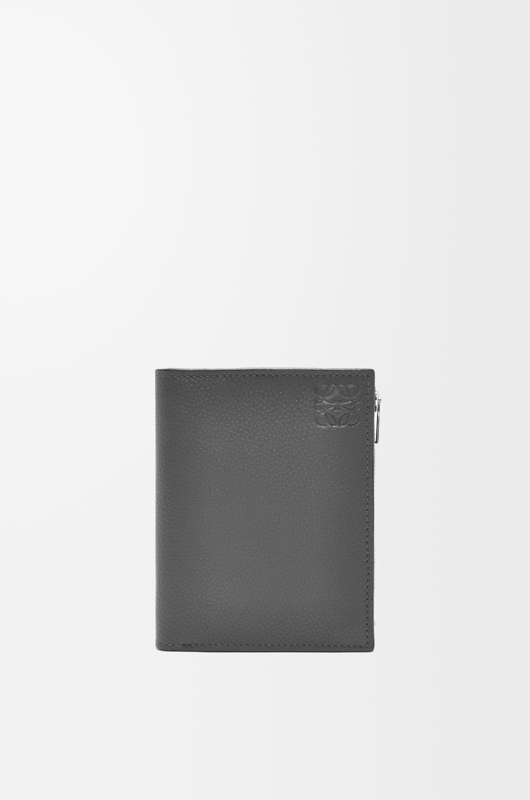 Slim compact wallet in soft grained calfskin by LOEWE