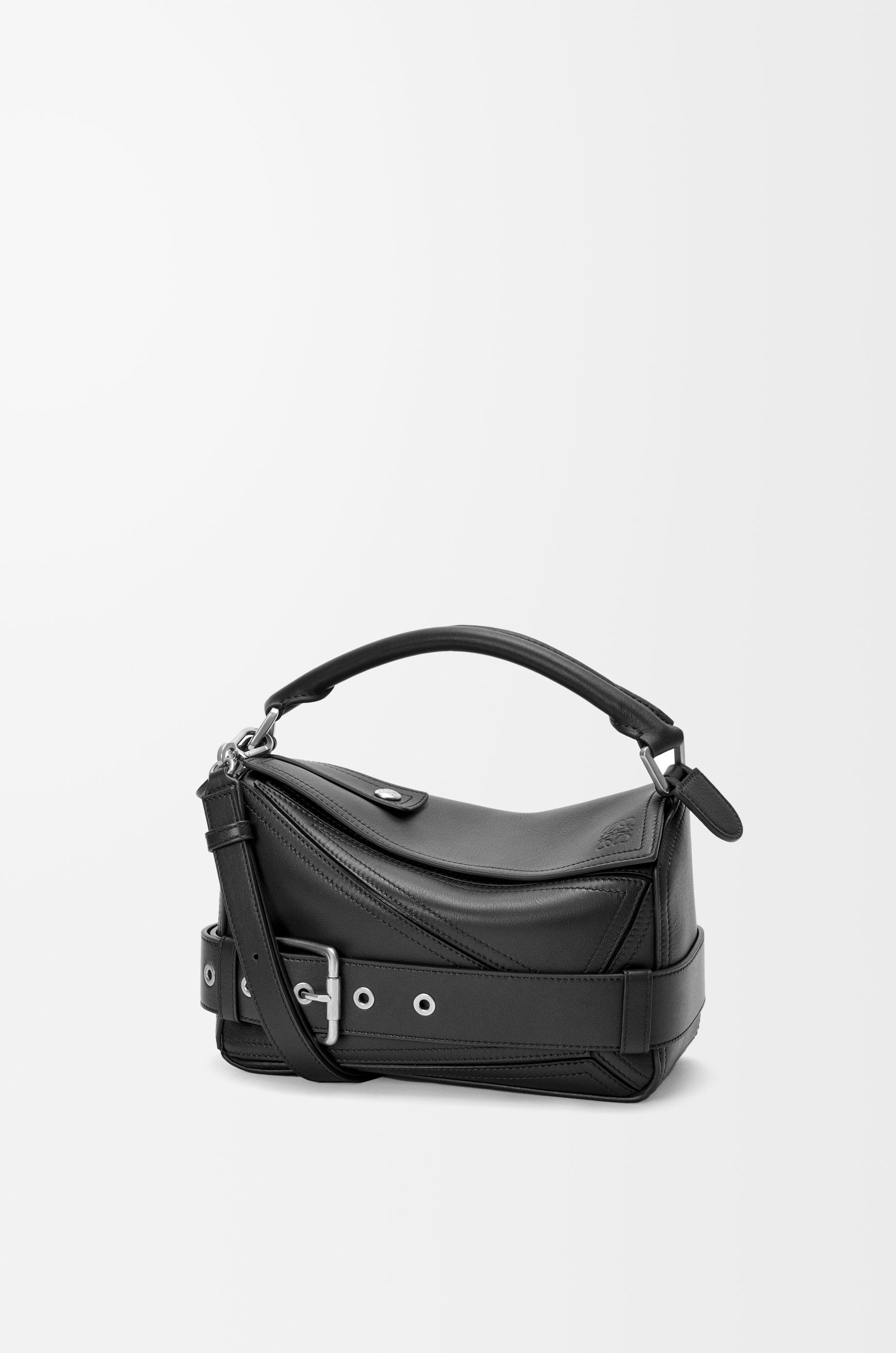 Small Puzzle Biker bag in shiny calfskin by LOEWE