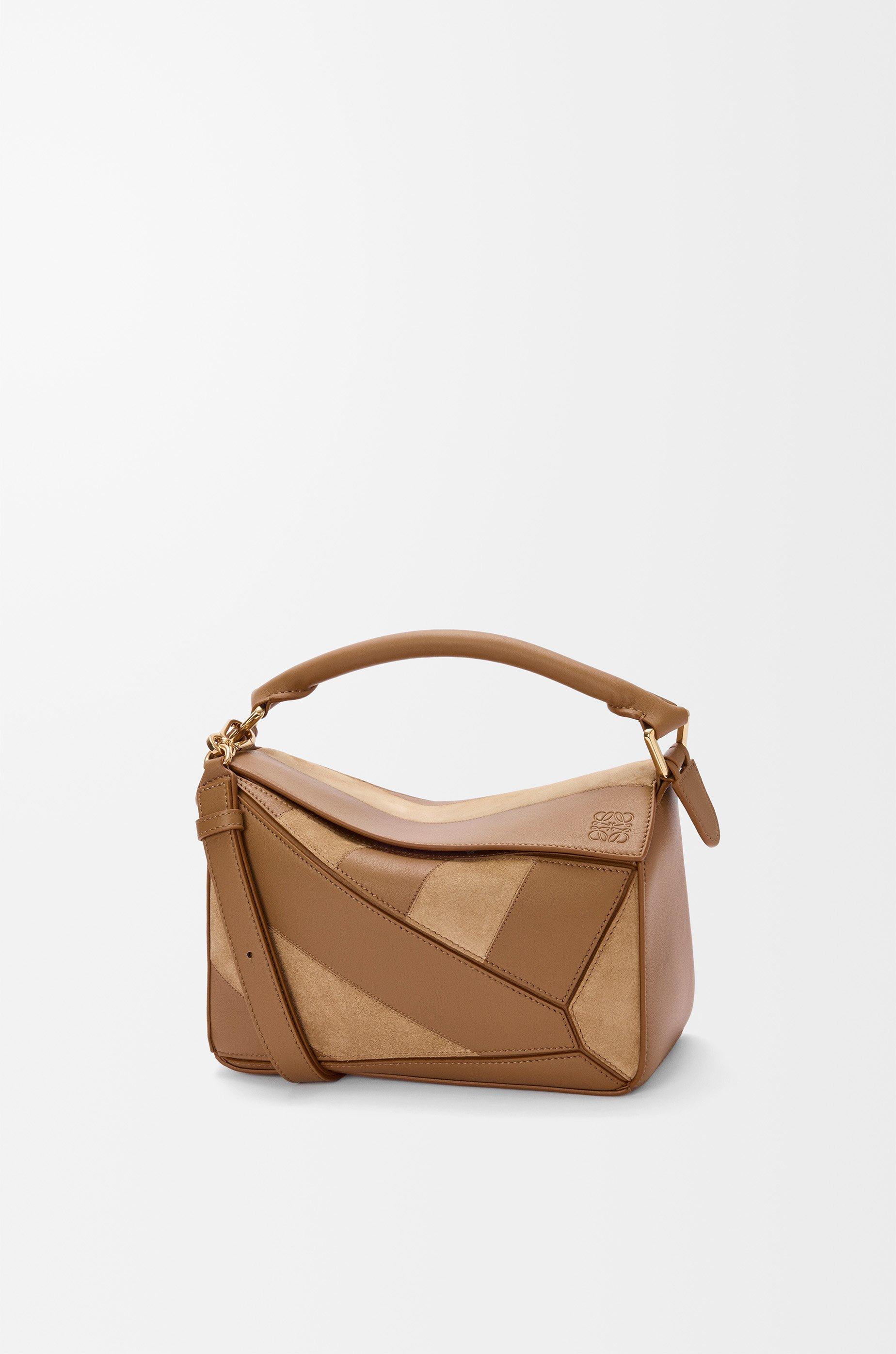 Small Puzzle bag in classic calfskin and suede by LOEWE