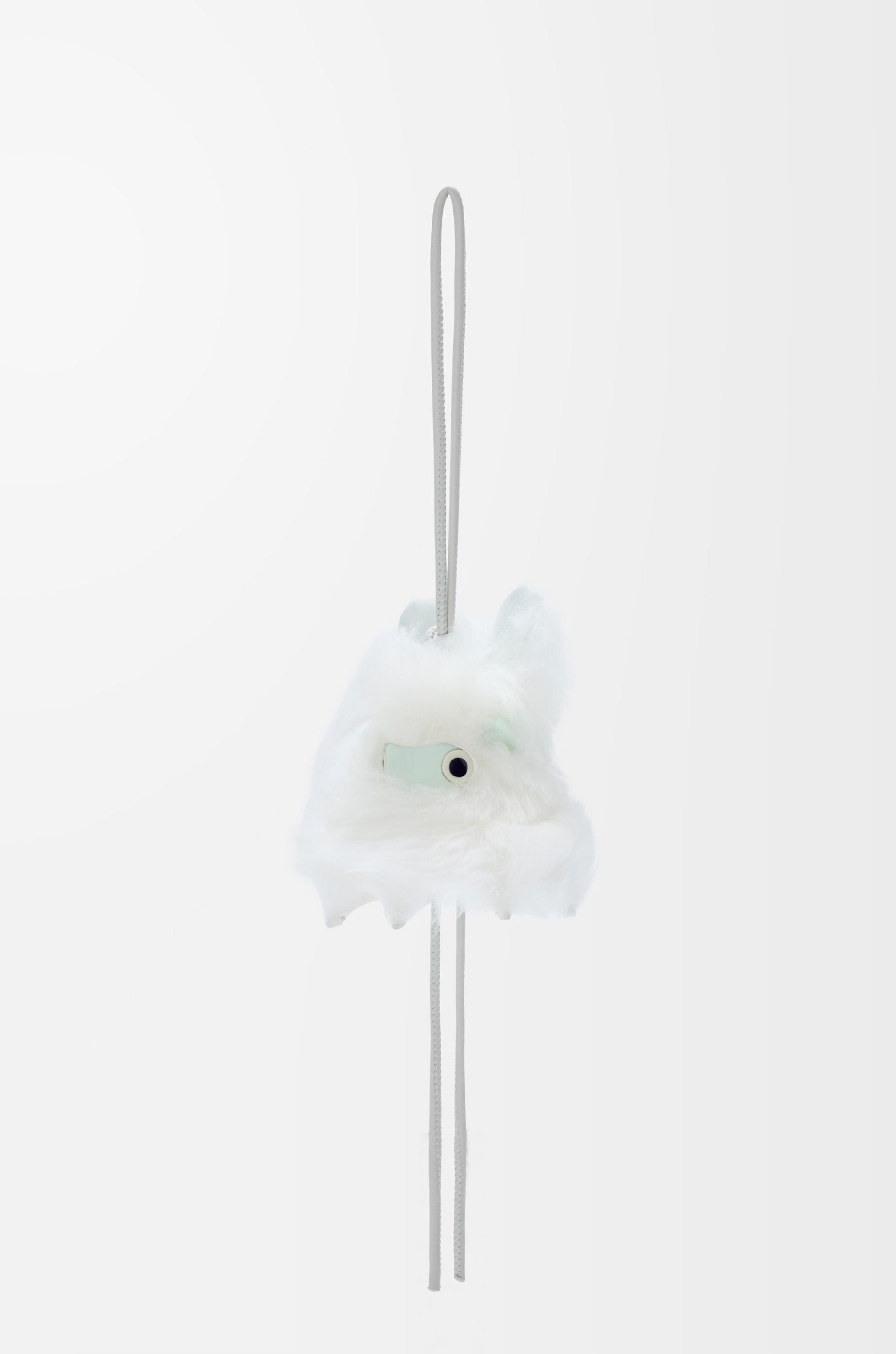 Snow Bunny charm in shearling by LOEWE