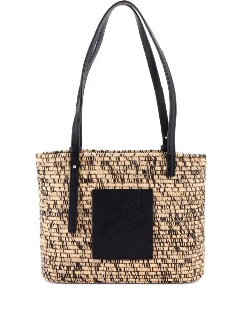 Square Basket Woven Raffia Small tote bag by LOEWE Square Basket Woven Raffia Small tote bag by LOEWE