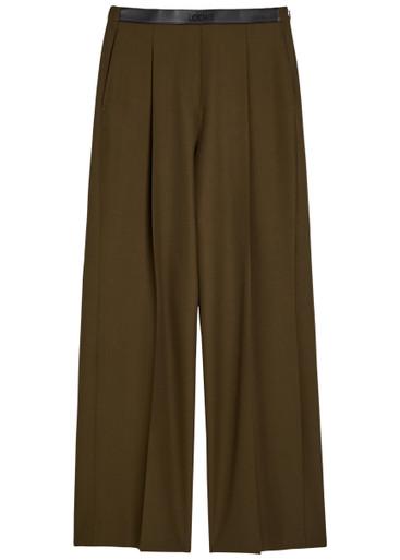 Straight-leg wool trousers by LOEWE