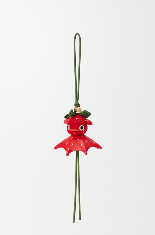 Strawberry charm in classic calfskin by LOEWE