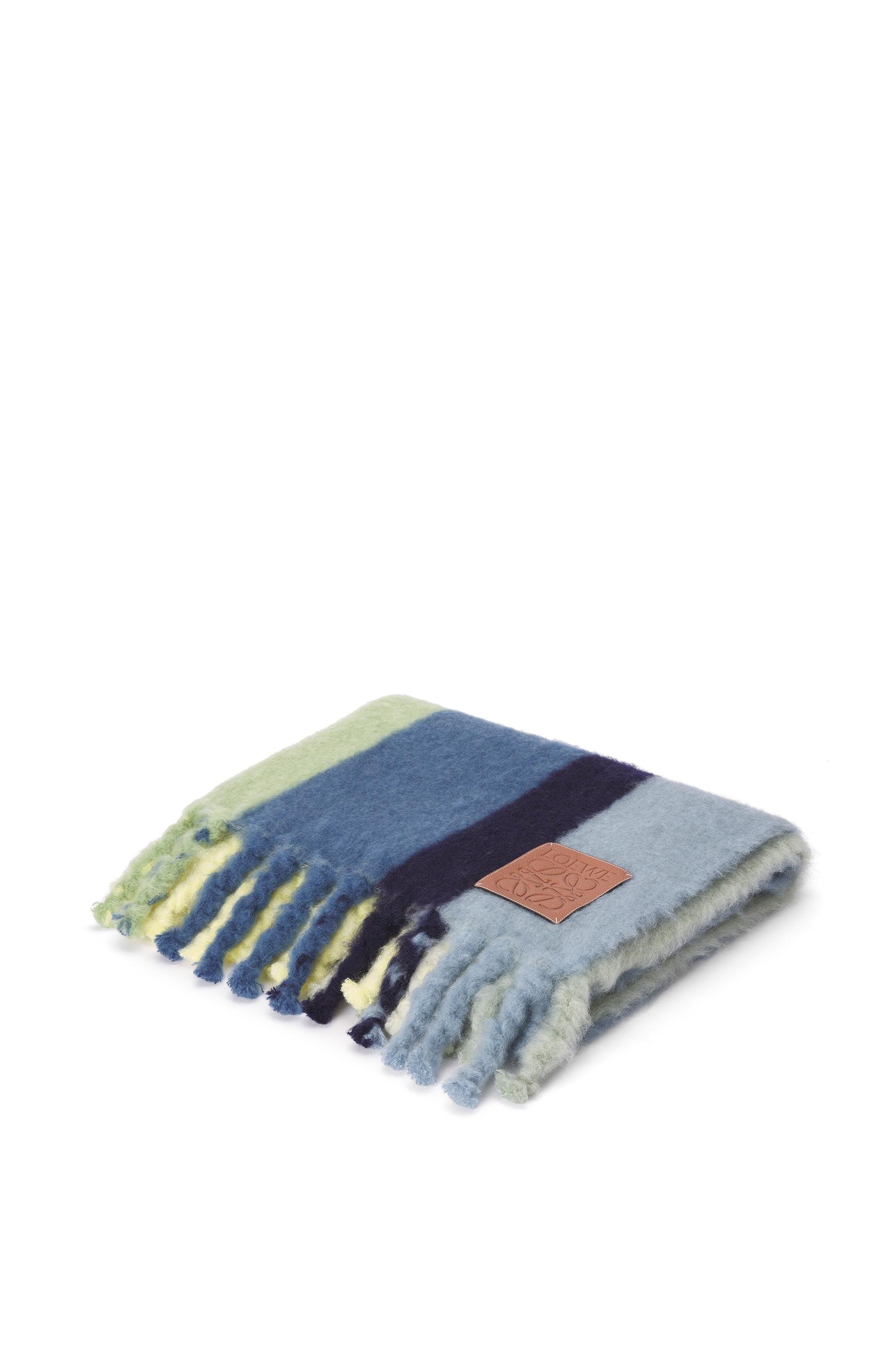 Stripe blanket in mohair and wool by LOEWE