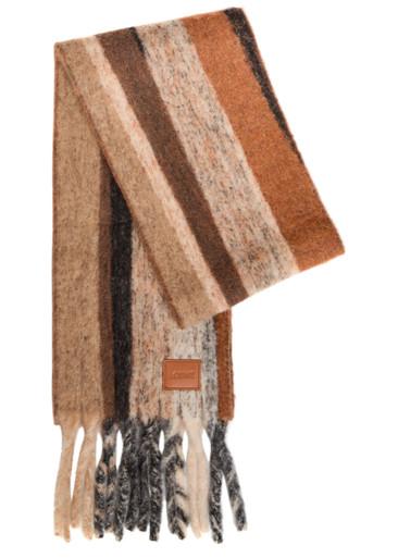 Striped alpaca-blend scarf by LOEWE
