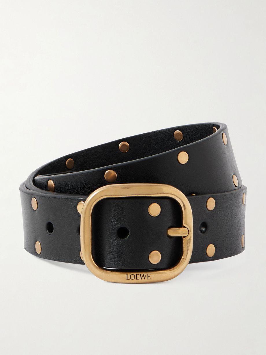 Studded leather belt by LOEWE
