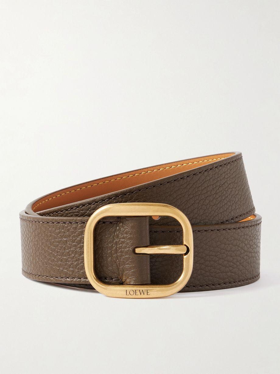 Textured-leather belt by LOEWE