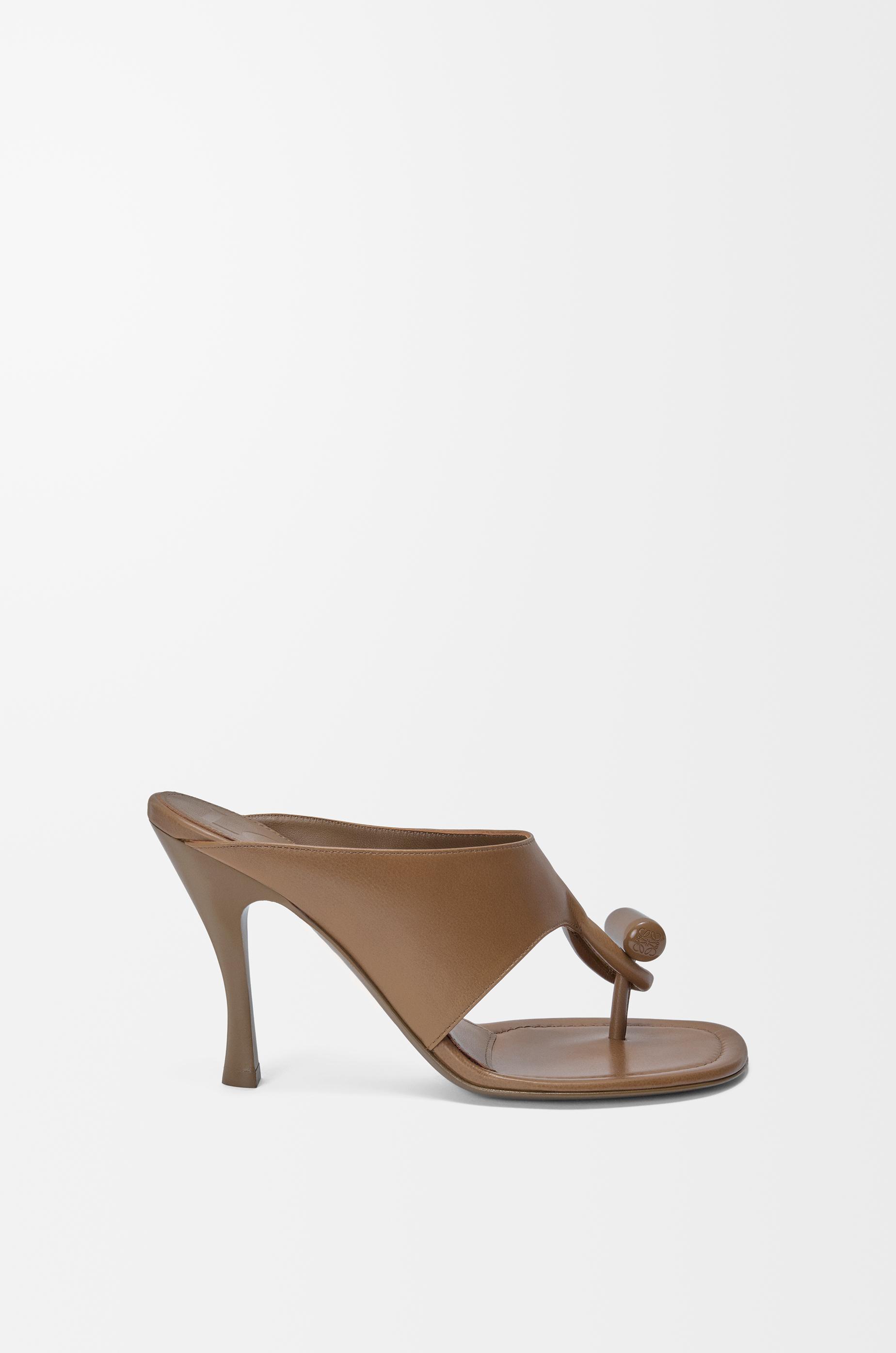 Toggle sandal in shiny smooth calfskin by LOEWE