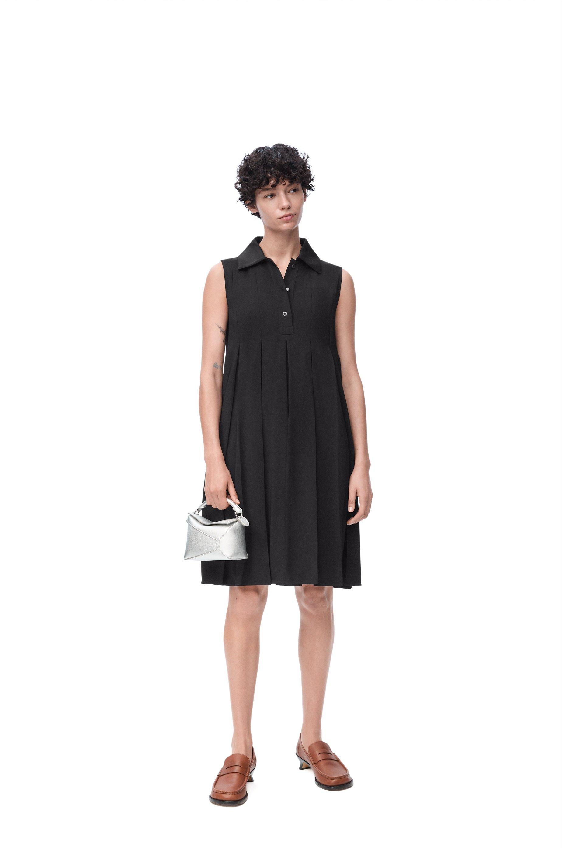 Trapeze dress in stretch viscose by LOEWE