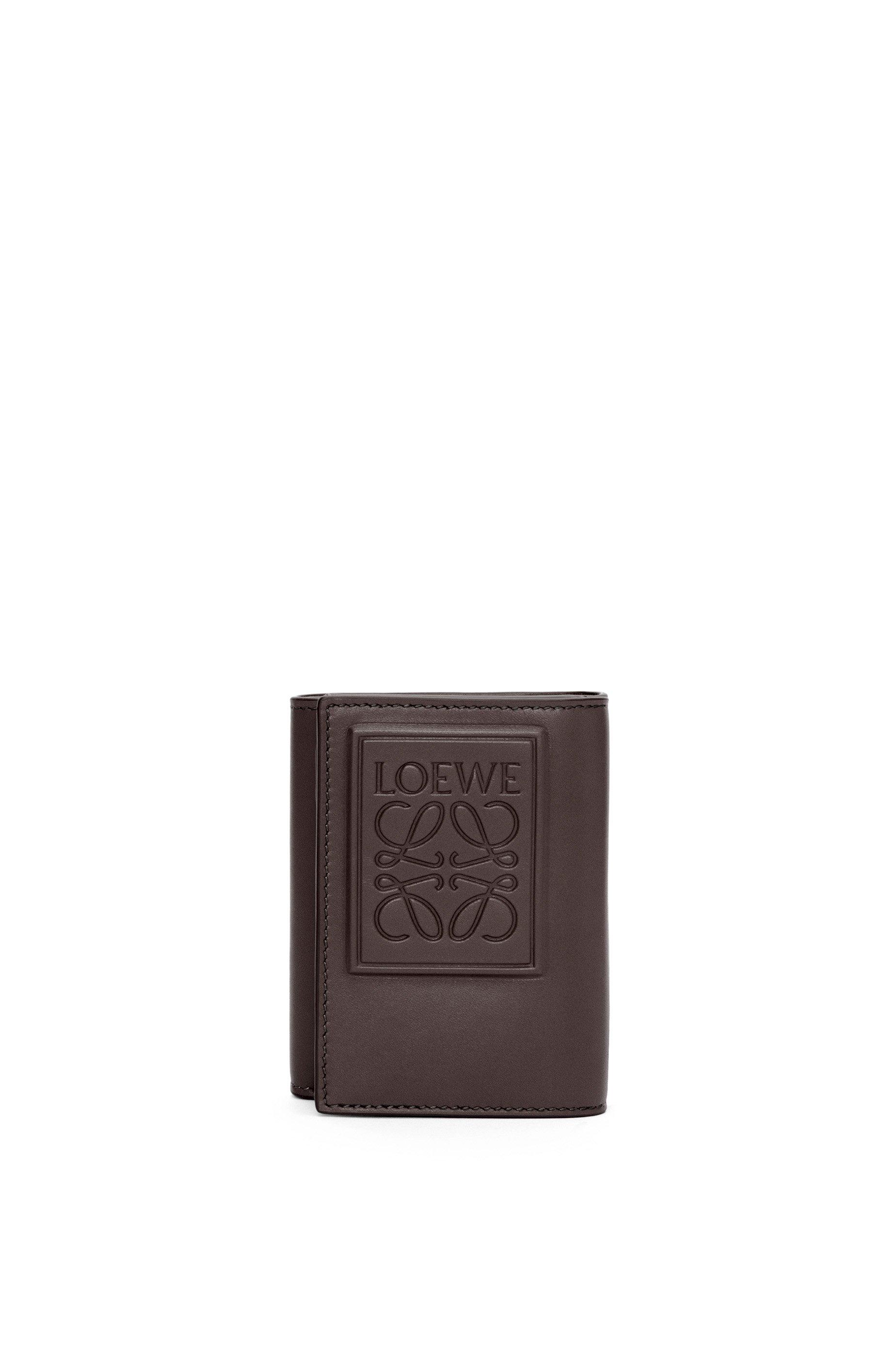 Trifold wallet in satin calfskin by LOEWE
