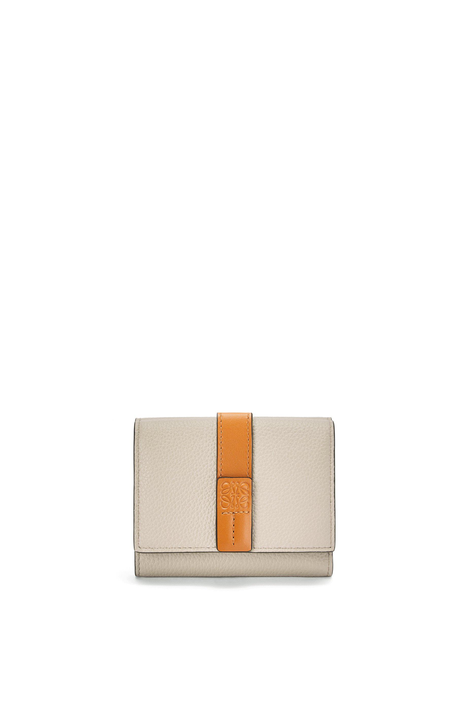 Trifold wallet in soft grained calfskin by LOEWE