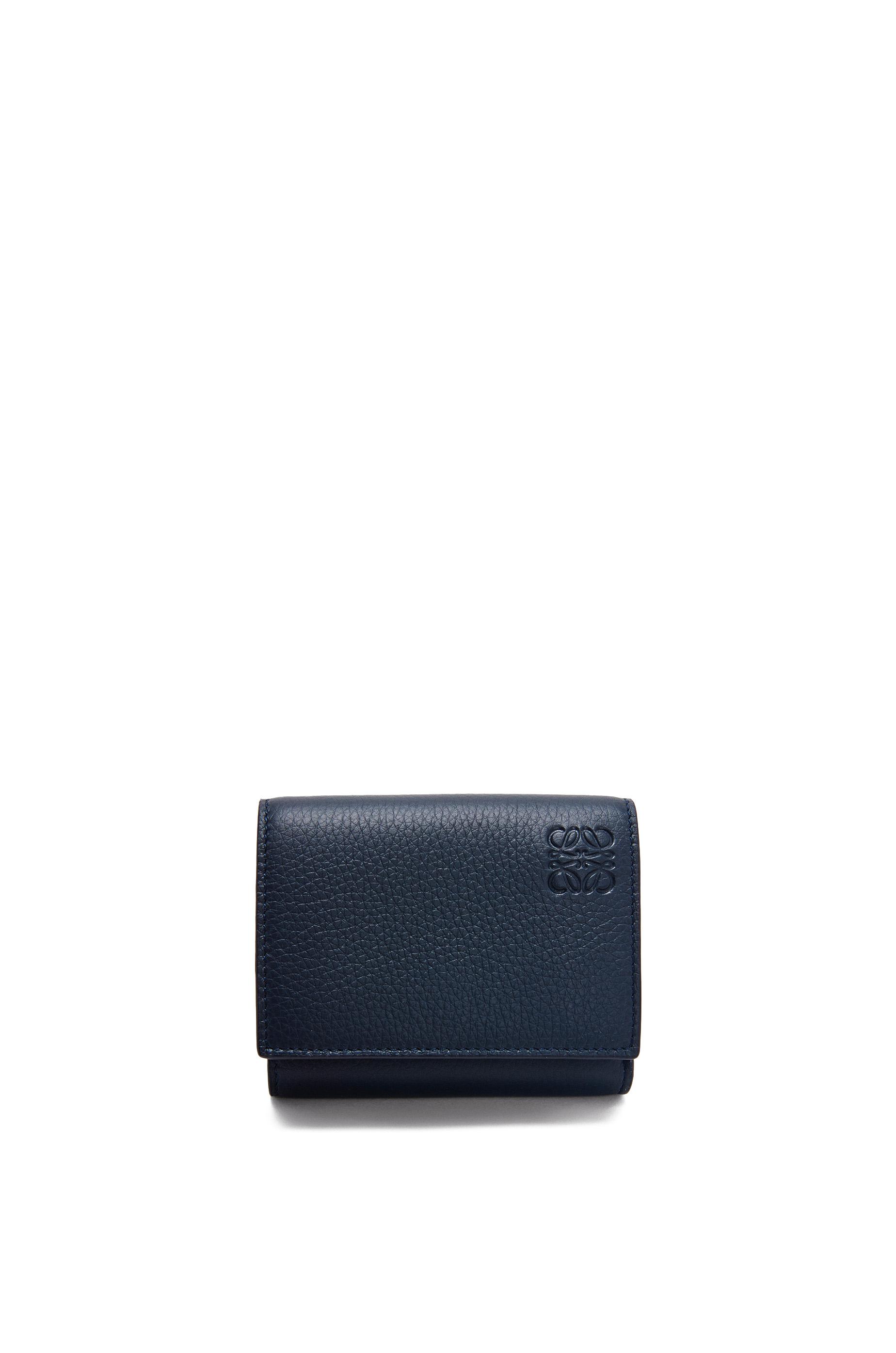 Trifold wallet in soft grained calfskin by LOEWE