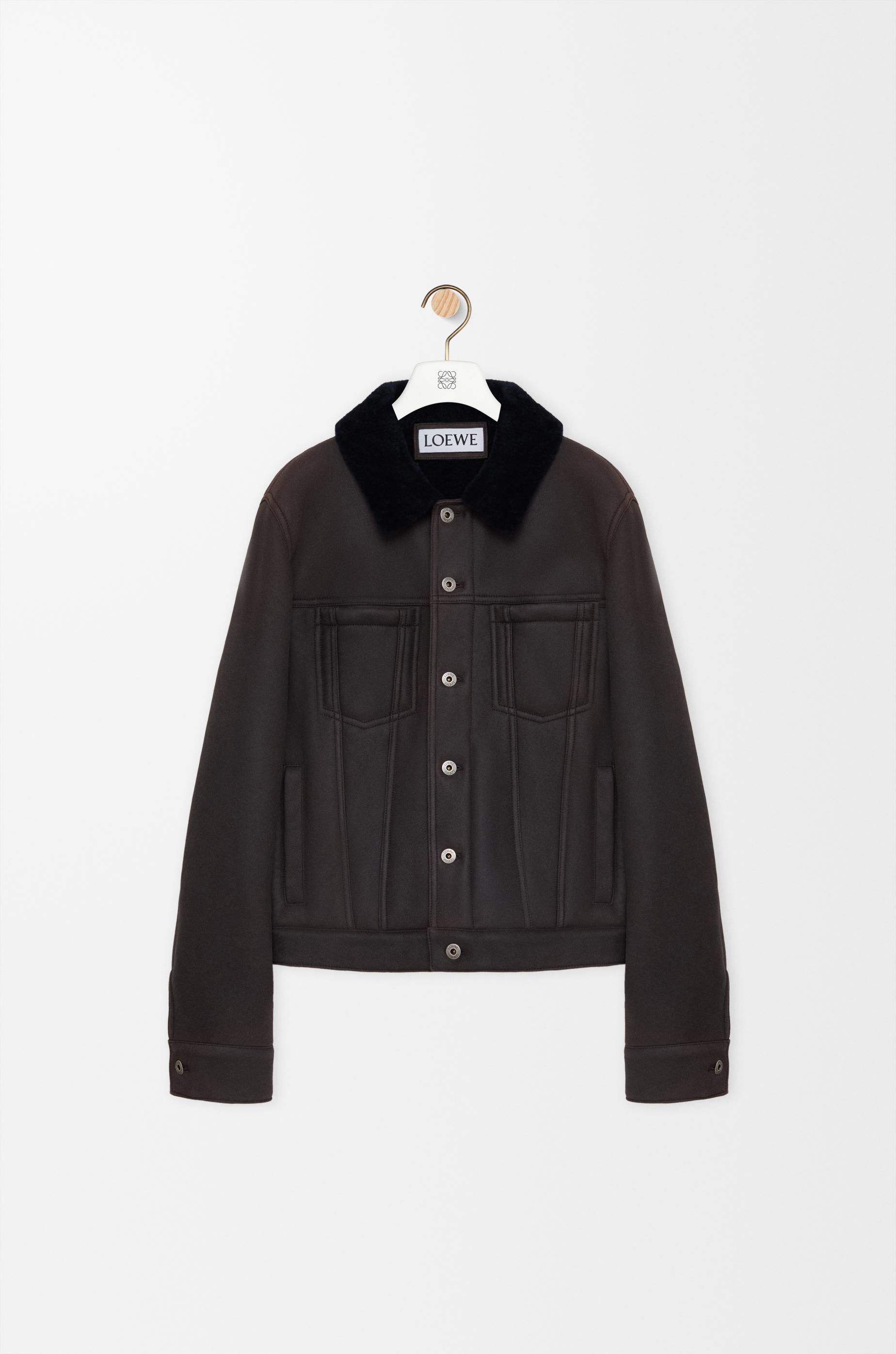Trucker jacket in shearling by LOEWE
