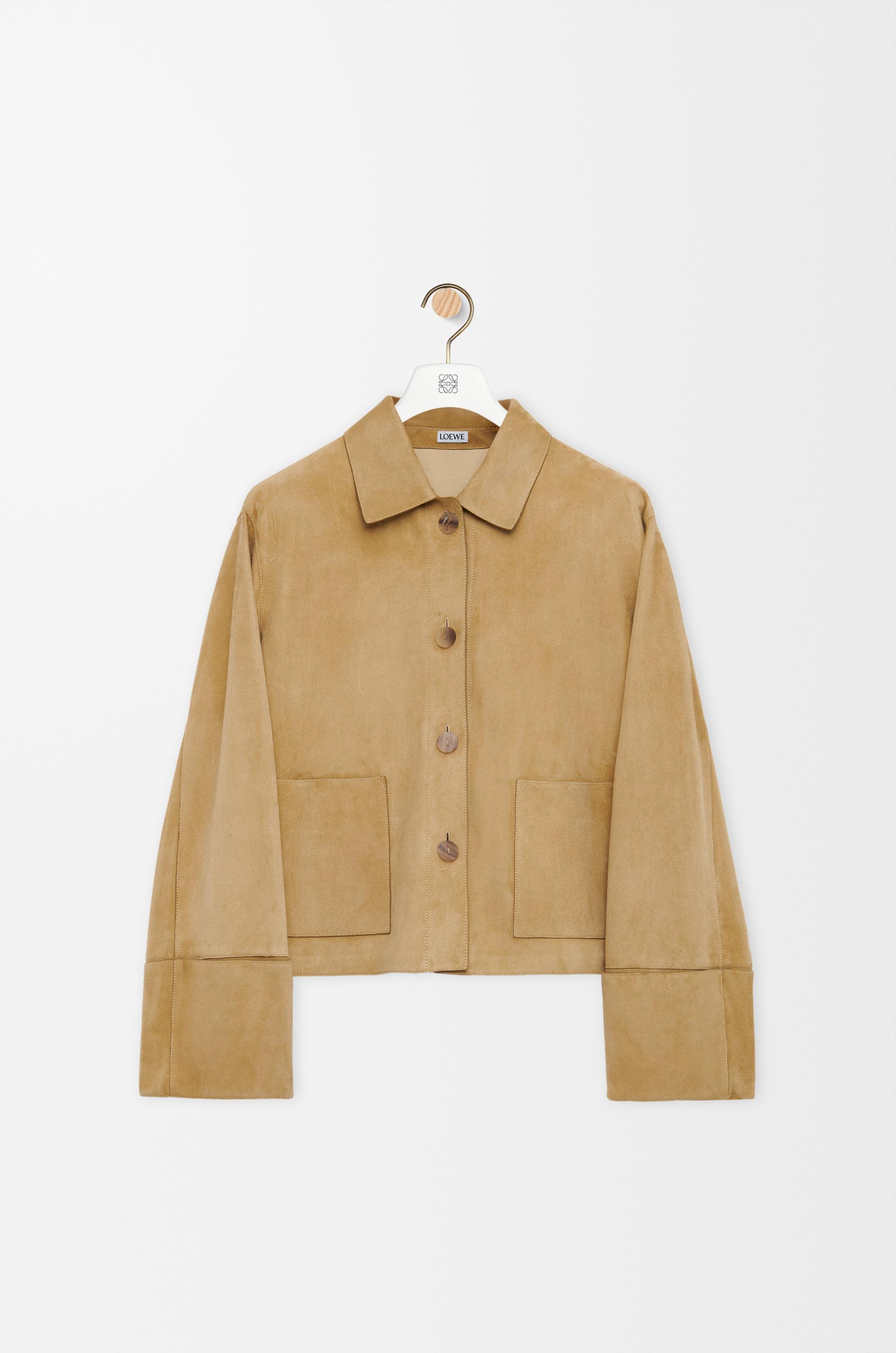 Turn-up jacket in suede lambskin by LOEWE