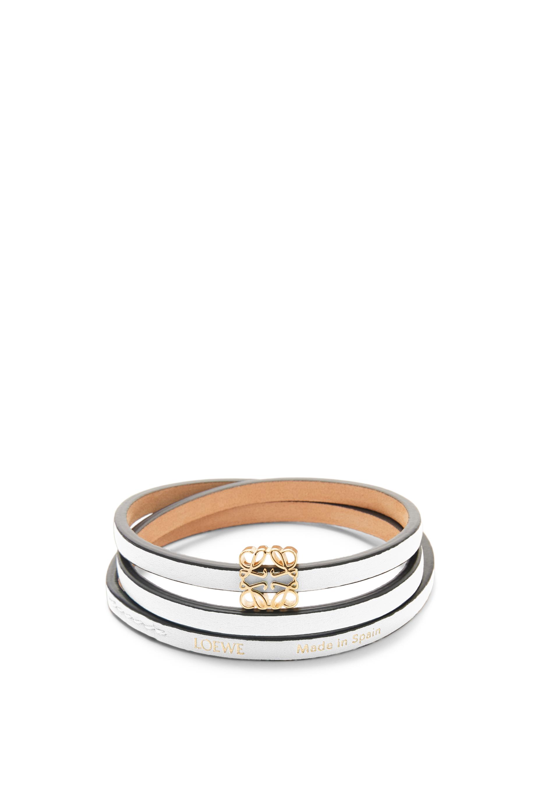 Twist bangle in calfskin by LOEWE